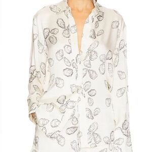 NEW ANINE BING Avalon Shirt & Pants in Bone Oyster